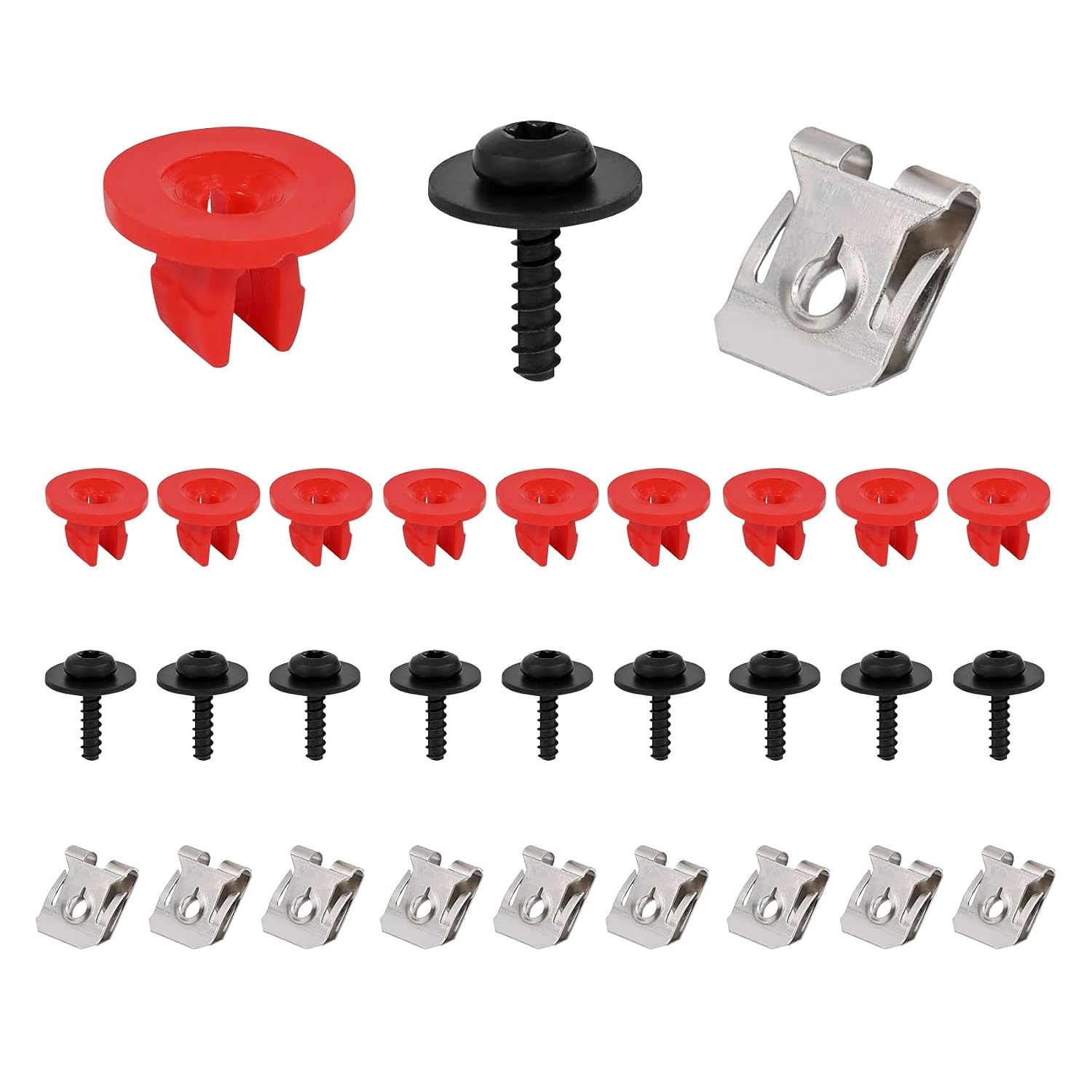 T30 Engine Splash Shield Guard Undertray Cover Screws Kit 30PCS Engine Splash