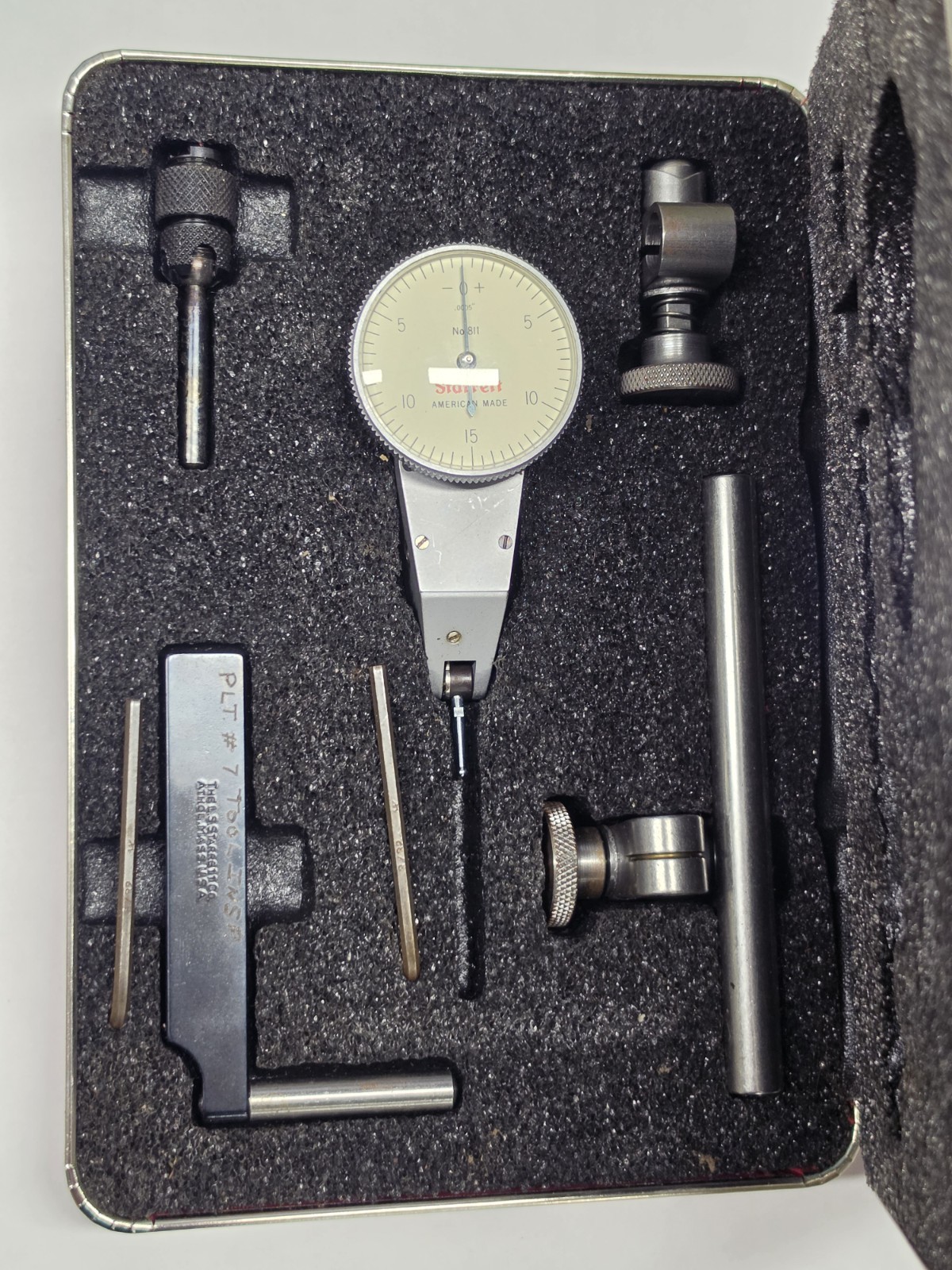 Starrett 811 Dial Test Indicator with Swivel Head W/ Case – FREE SHIPPING