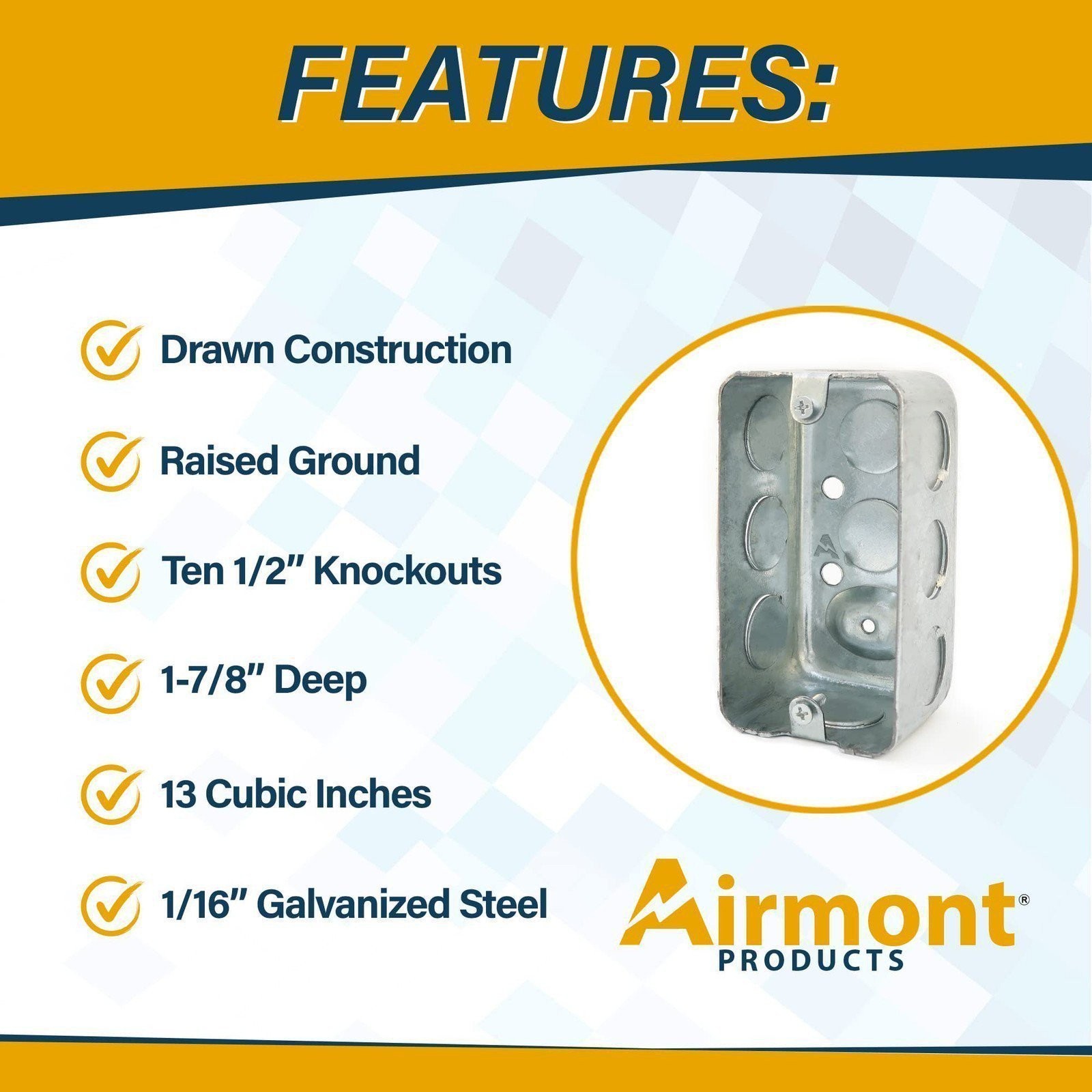 Outlet Box Kit, 2×4» Utility Electrical Box, Duplex Receptacle 2×4» Cover