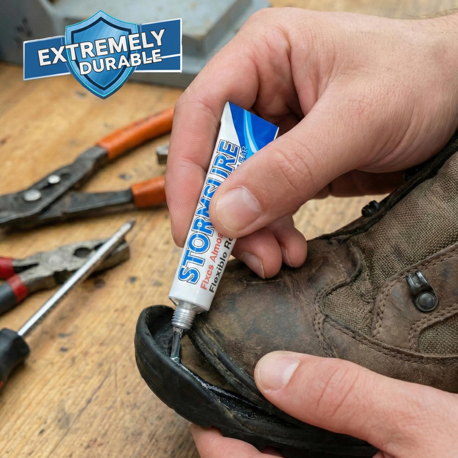 Footwear Repair Kit Boots Shoes Waders Waterproof Durable Adhesive Fix
