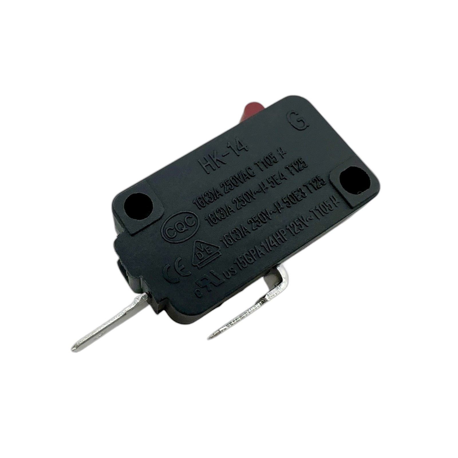 Weipeng HK-14 G Red Micro Switch 2-Pins 16A 250V Normally Open – US Stock