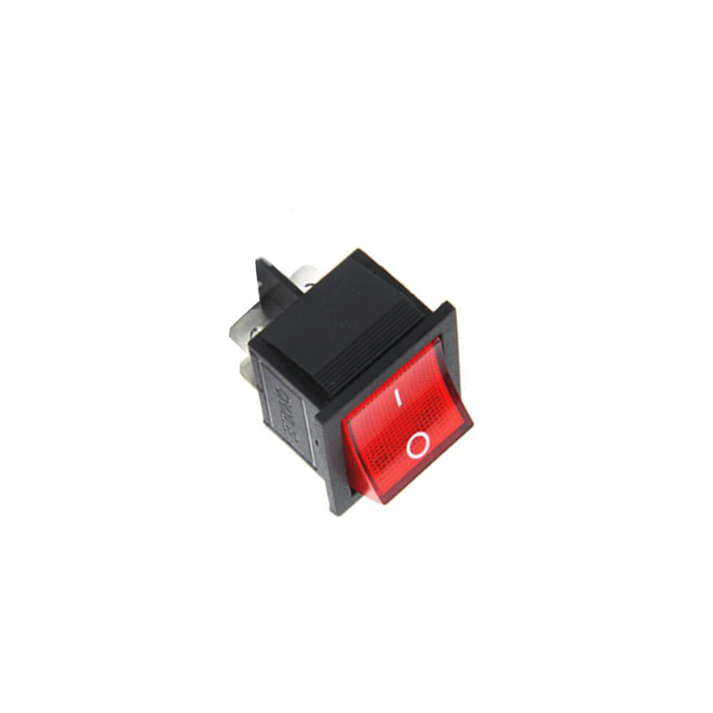 2 PCS Red Button On-Off 4 Pin DPST Boat Rocker Switch For 16A 250V 20A 125V AC