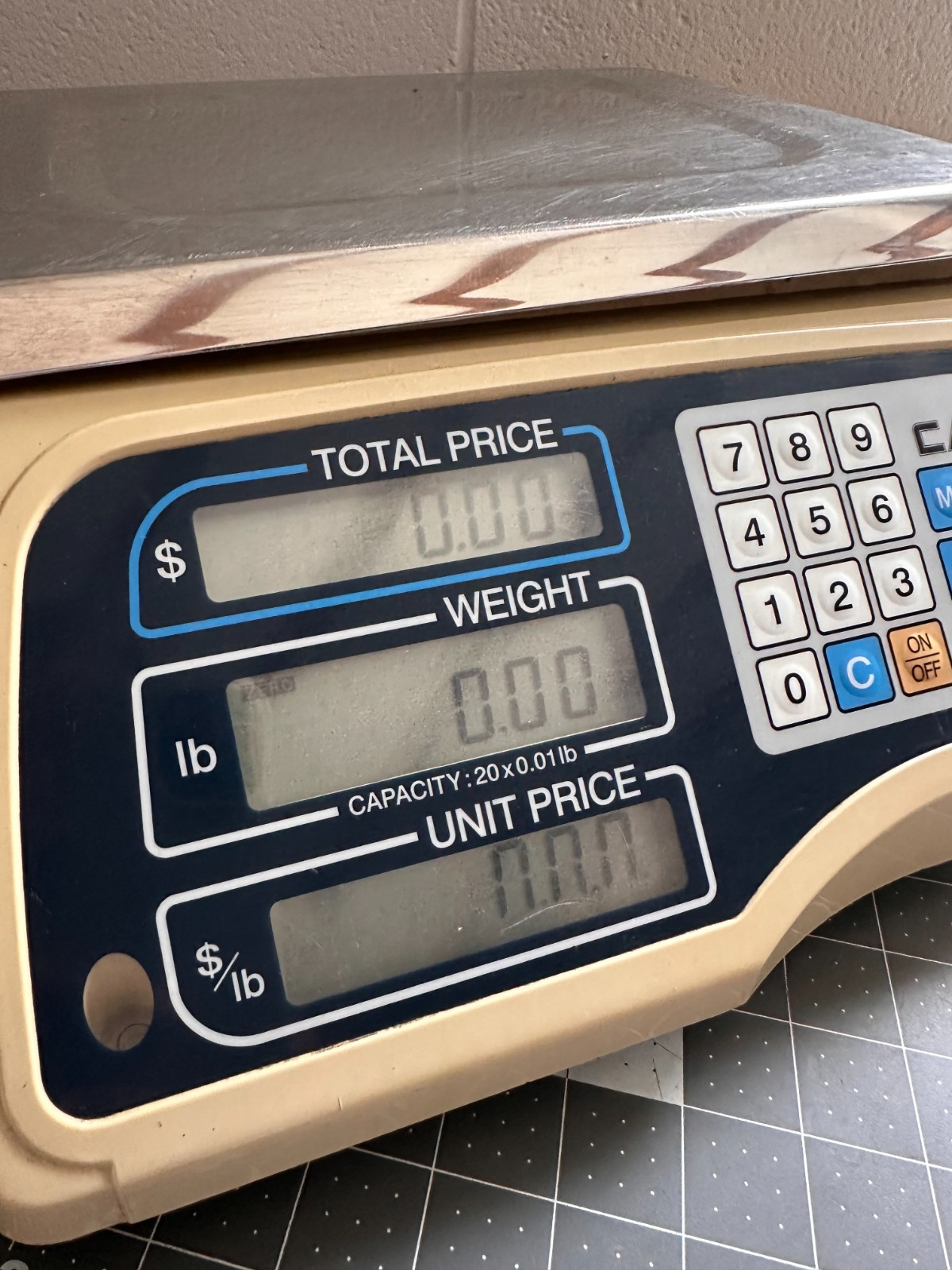 WORKING CAS EP-10 Electronic Bench Counting Scale 20 lb x 0.1 lb Digital Retail