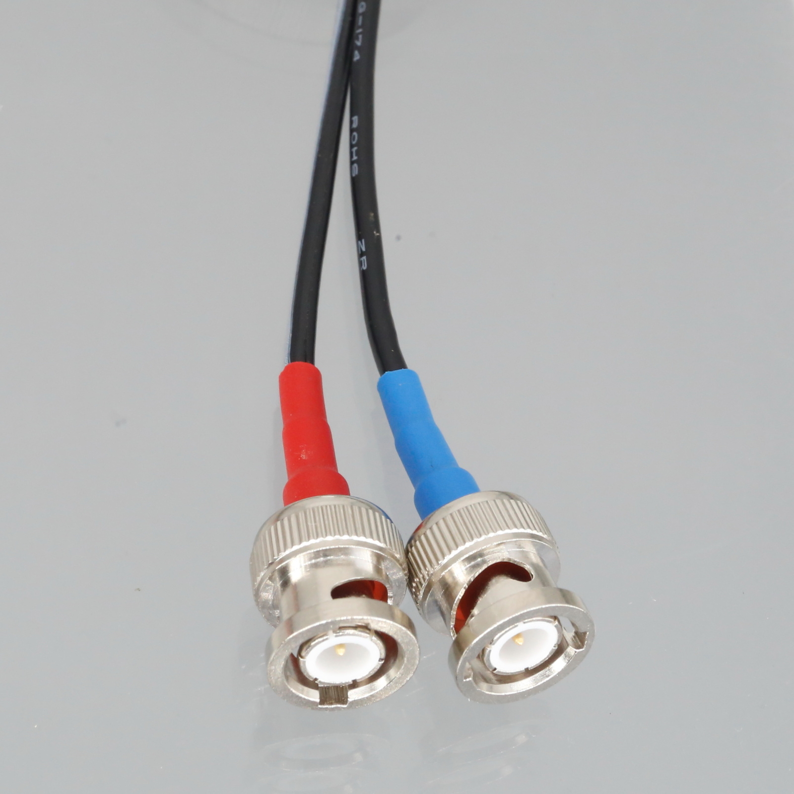 Dual BNC to M3 Screws Fork Terminal Coax Signal Cable For Ultrasonic Flow Meter