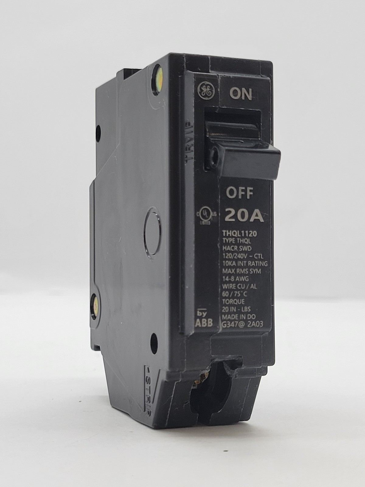 10PC General Electric THQL1120 Plug-In Circuit Breaker 20A 1P 120/240V THQL