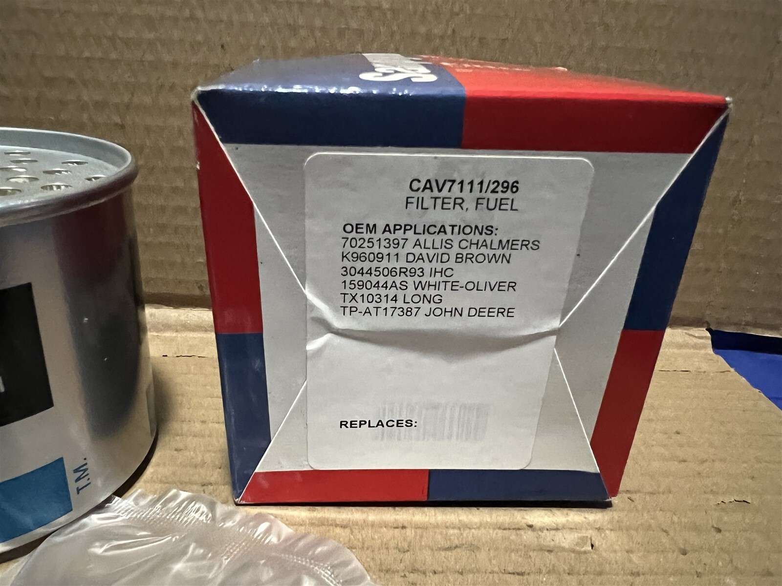 Tisco New Old Stock Part # CAV7111/296 FUEL FILTER