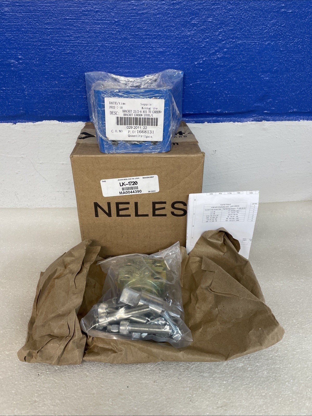Valmet Neles LK-1720 Valve Actuator Linkage Kit MA0044390 New Opened Box
