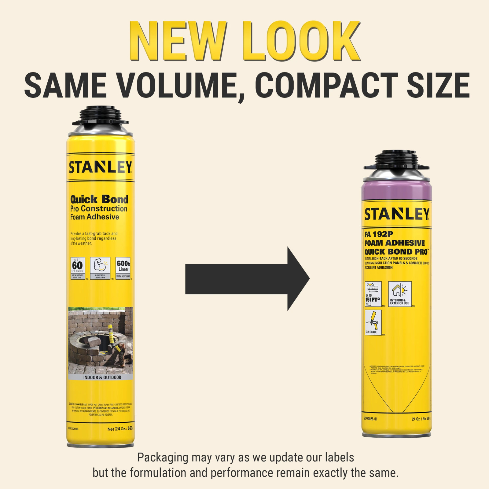 Stanley FA192P Quick Bond Pro Construction Gun Foam Adhesive 12 Pack – Gun Set