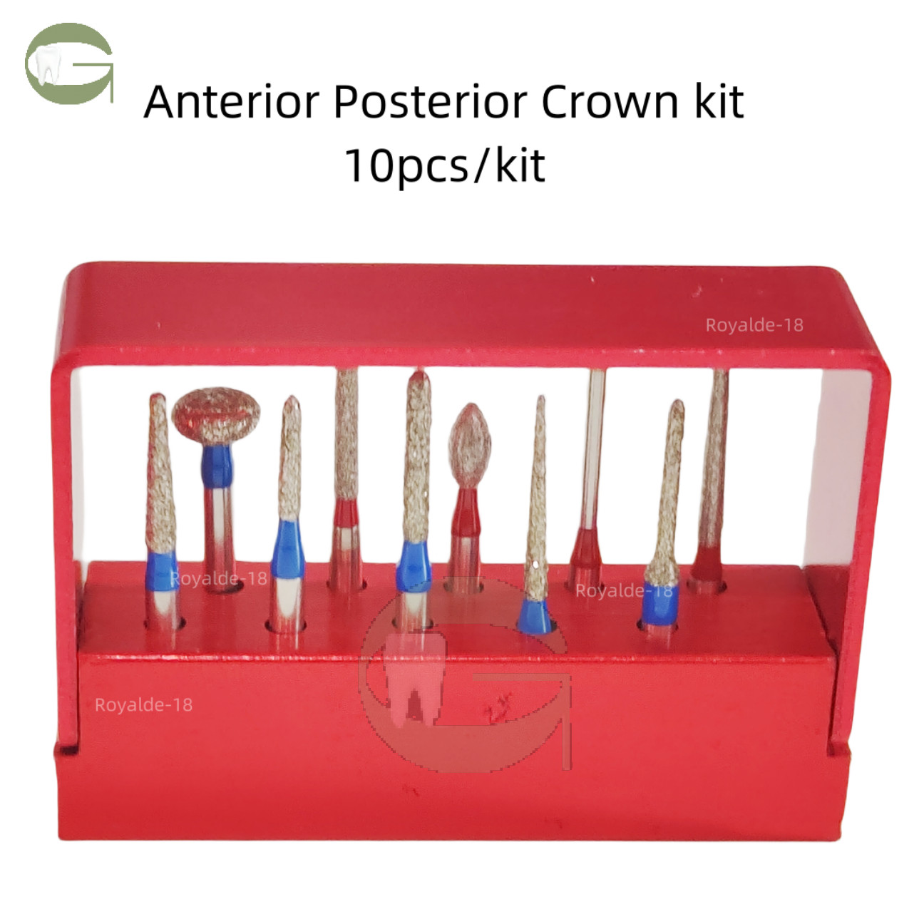 Dental Reverse Preparation/Anterior Posterior Crown Direction Burs Drill Diamond