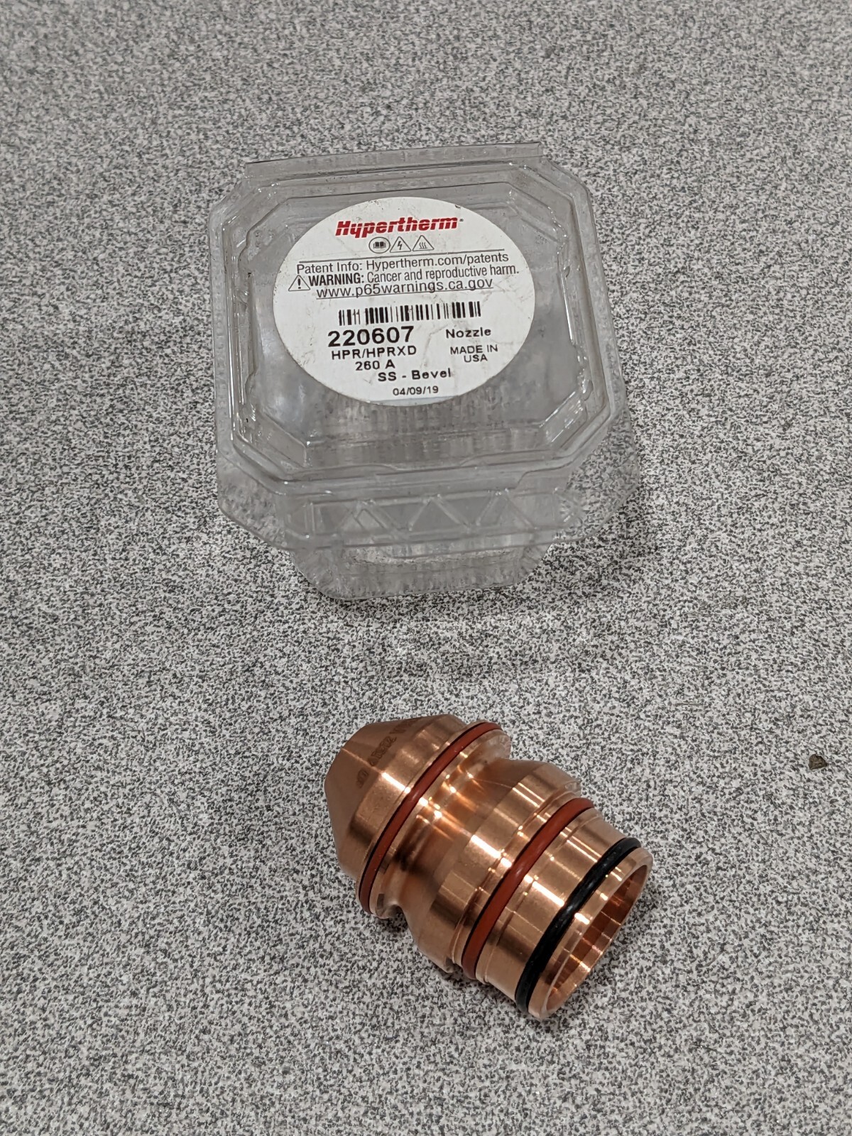 Hypertherm Plasma Nozzle Mech – Hpr Bevel 260A | 220607