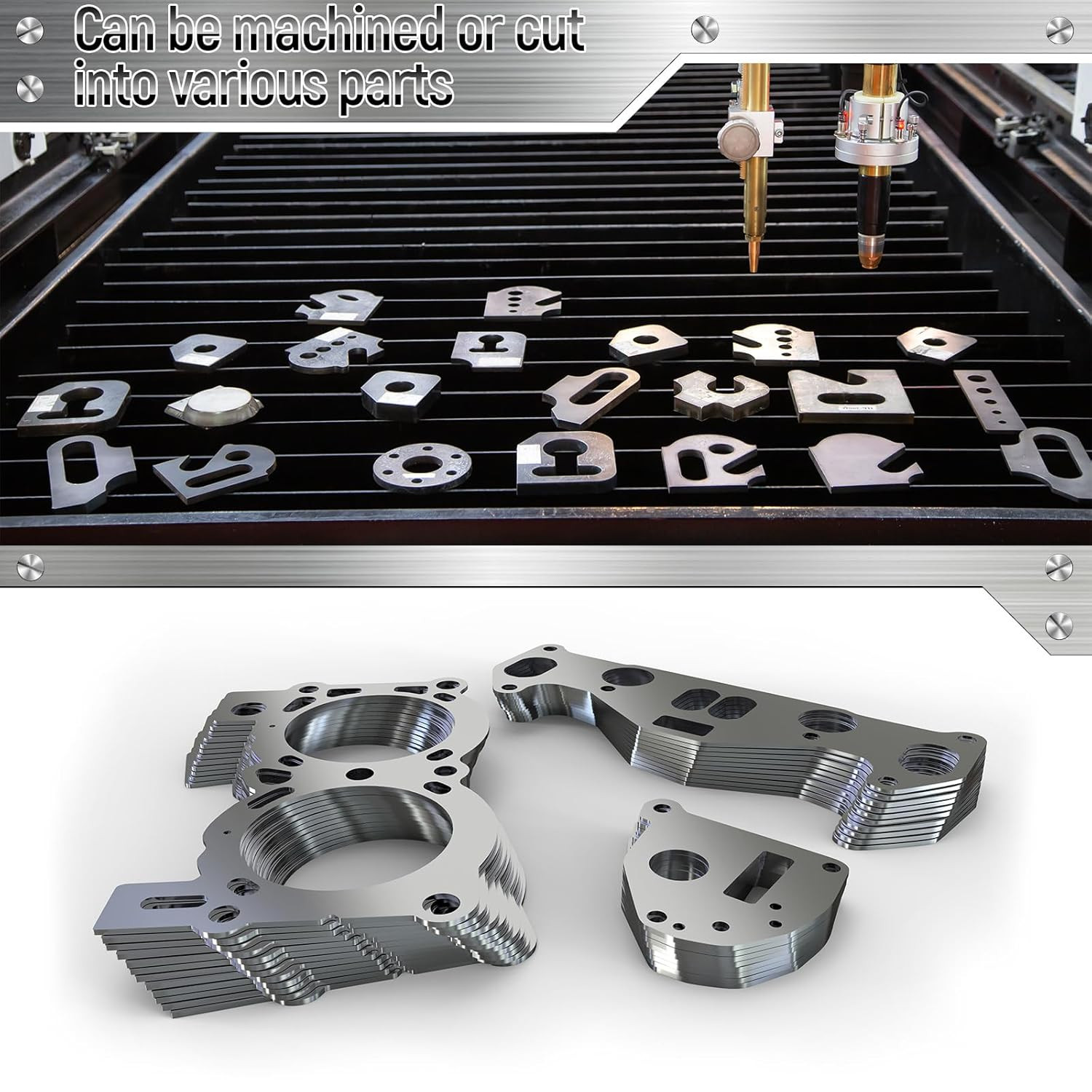 24 Pcs 304 Stainless Steel Strips Shim Stock Metal Shims 1″ Width X 6″ Length As