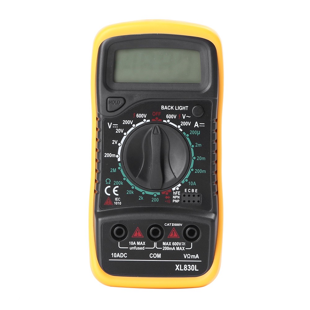 Digital Multimeter AC DC Voltmeter Ammeter Ohmmeter Volt Tester Meter XL830L