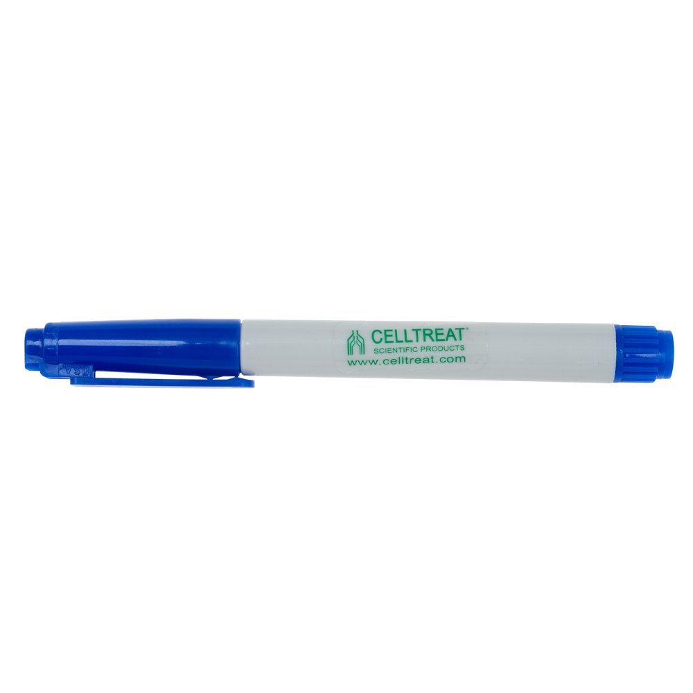 CELLTREAT Blue Tube Marker, Fast Drying, 5/Case, #229406