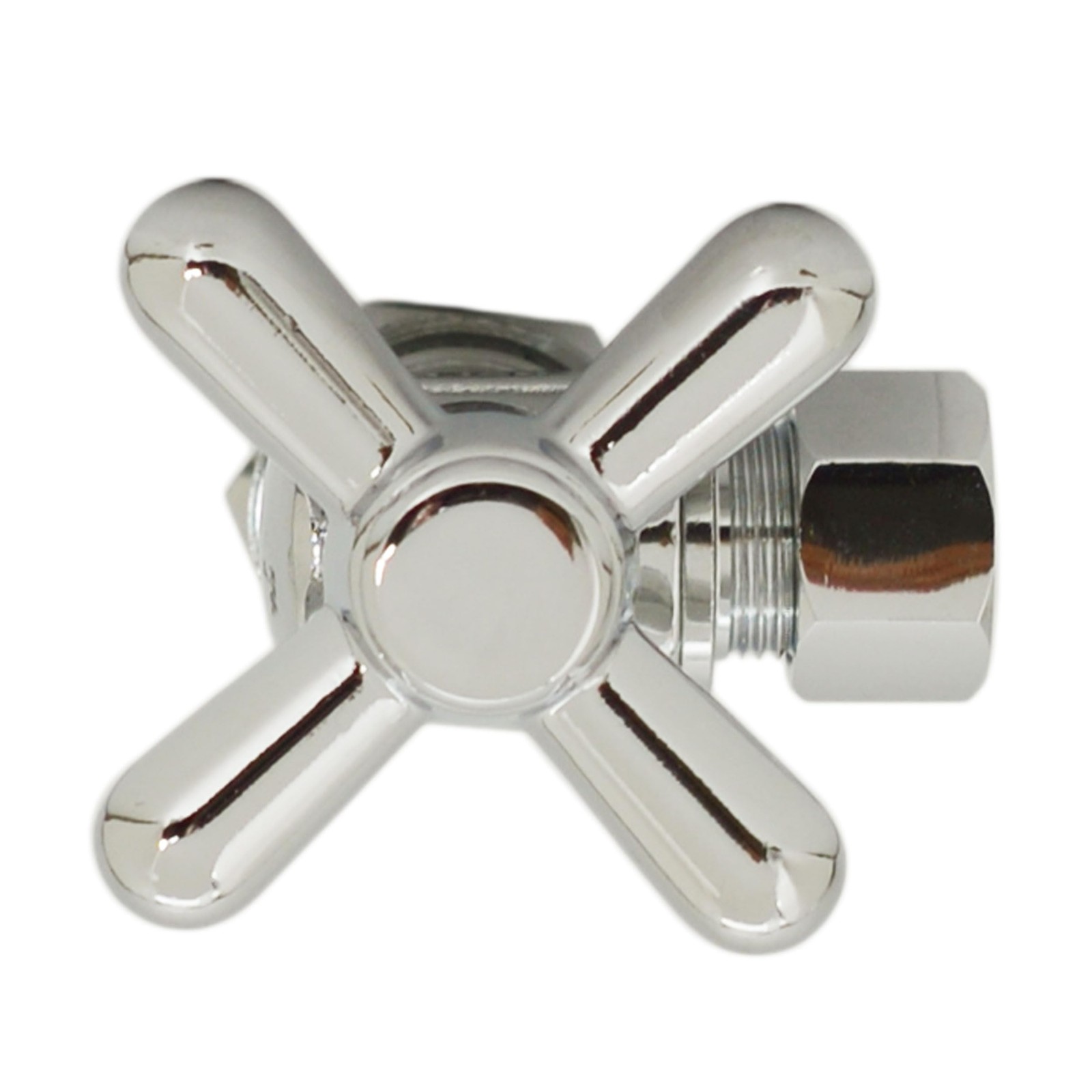 Westbrass D105Bx-05 1/4-Turn Cross Handle Angle Stop Shut Off Valve 5/8 Od X