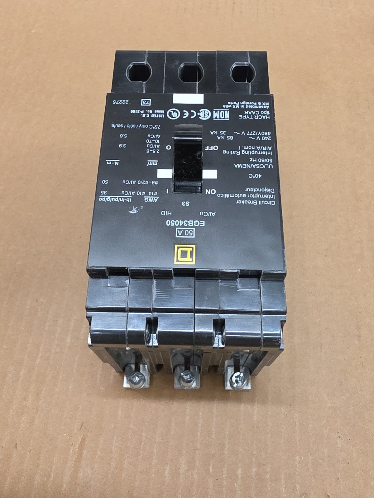 Square D EGB34050 Nob