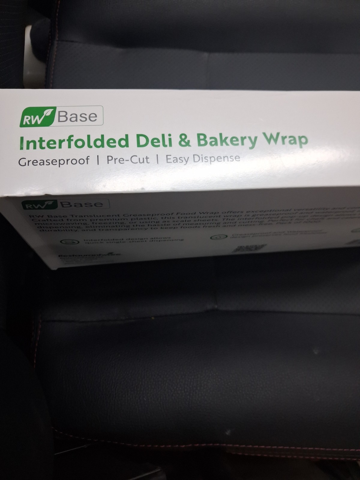 RW Base 12 x 10.75 1000 Interfolded Deli & Bakery Wrap Greaseproof Pre-cut