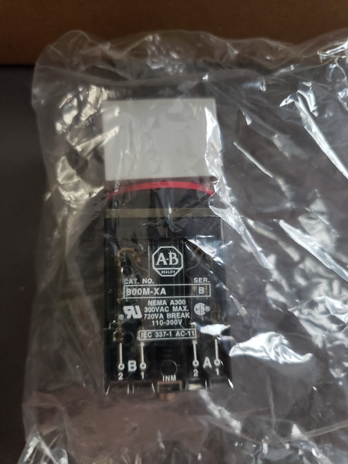 NOS Allen Bradley 800MS-CA1 / 800MSCA1 / 800M-XA AB Square Start Button USA Made