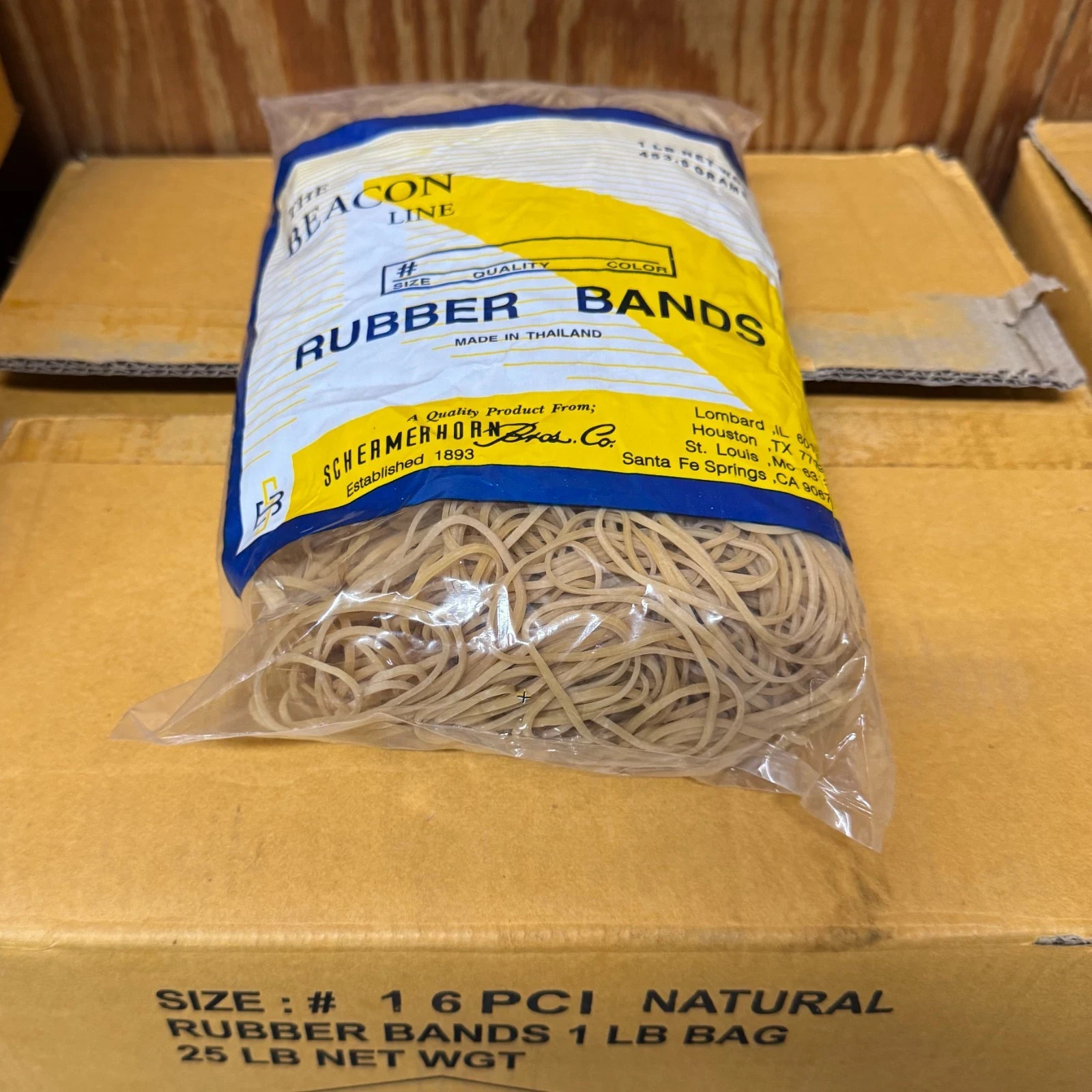 Size 16 PCI Natural Rubber Bands 5 lbs | $6/lb | Save 50% | Free Shipping
