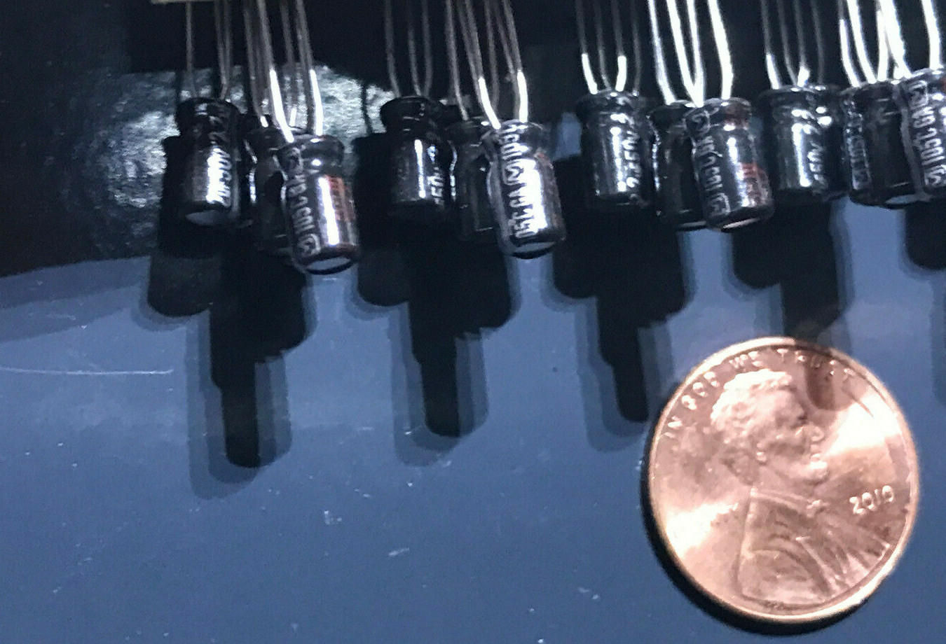 Lot of 25 2.2uF 50V Electrolytic Capacitor Panasonic Matsushita