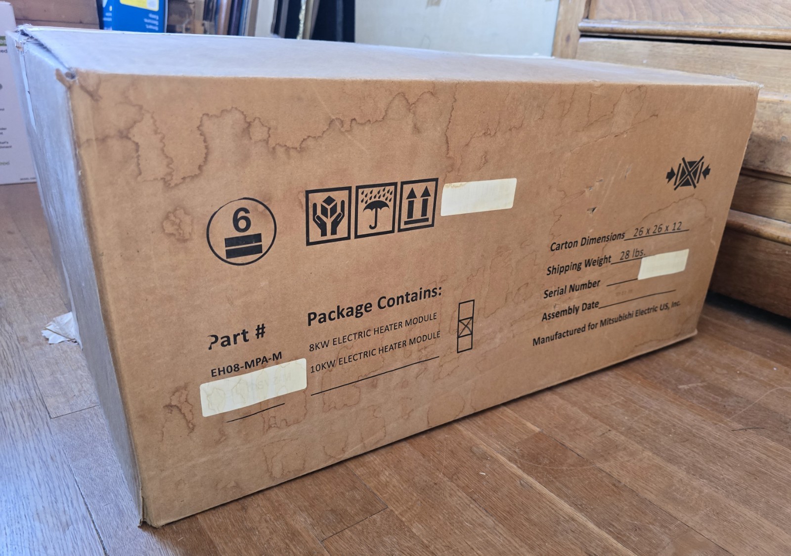 NEW Open Box MITSUBISHI 10KW HEAT KIT EH10.SVH.M Electric Heater Heating Module