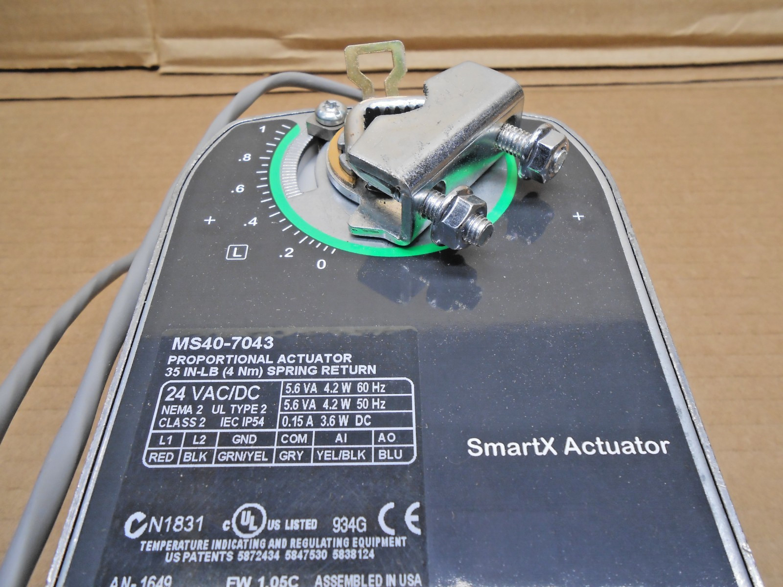 NEW SCHNEIDER MS40-7043 PROPORTIONAL ACTUATOR 4NM 35 IN-LB SPRING RETURN NEMA 2
