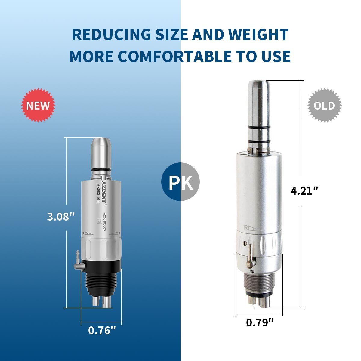 Dental 1:1 Low Speed Handpiece Air Motor EXternal Water Spray 4Hole for E-Type