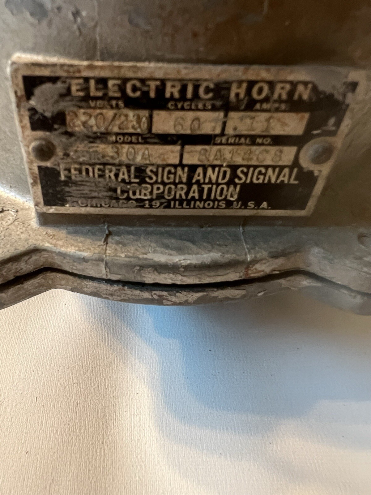 Federal Signal Signal 30A Vintage