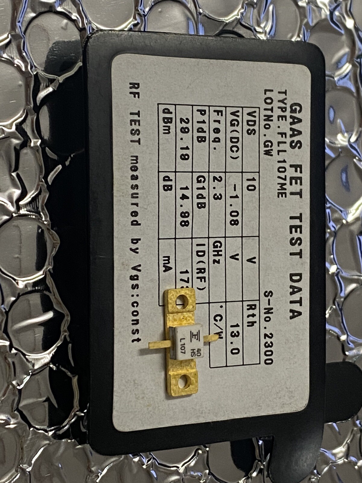 FLL107ME FUJITSU 2 PIN FAN TYPE GAAS FET X 1 PC.