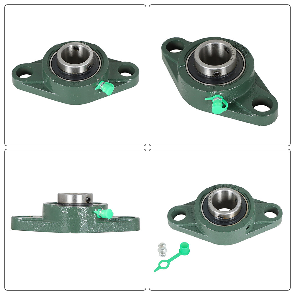 10PCS UCFL205-16 Pillow Block Flange Bearing 1″ Bore 2 Bolt Solid Base