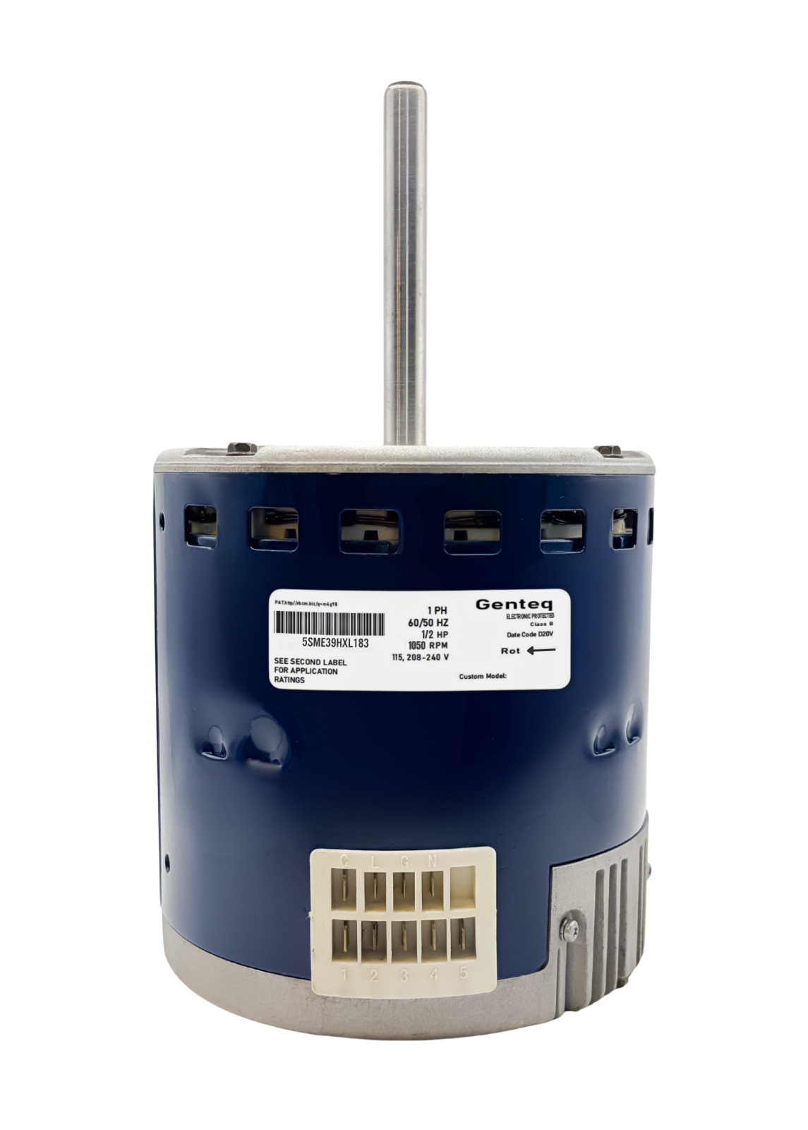 Genteq Blower Motor X13 5SME39HXL183 1/2HP CCW