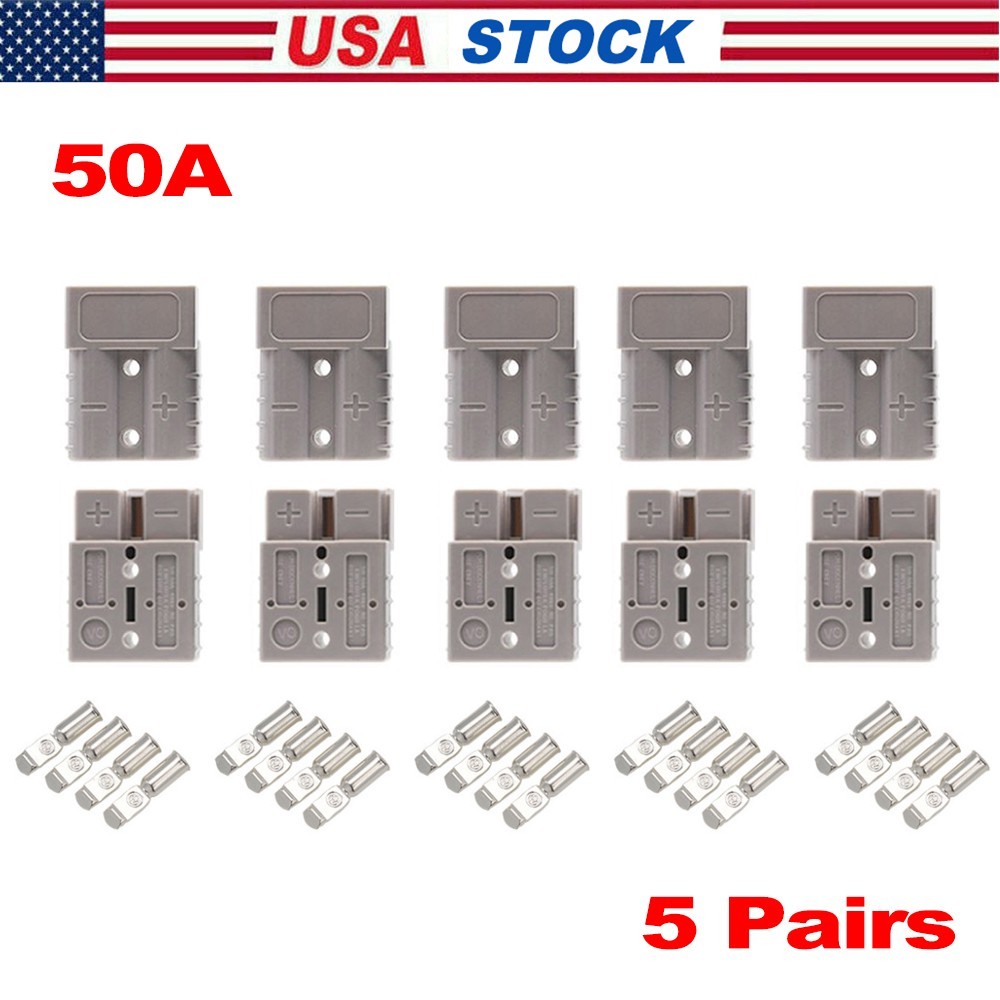 Battery Quick Connect Disconnect Plug 10pcs 50A Power Supply Accessory For Winch