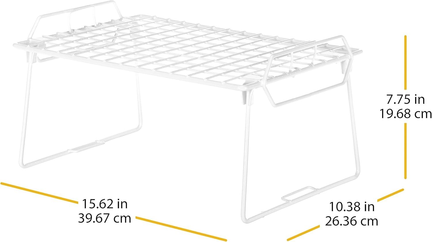 Lightweight Stackable 1-Tier Utility Shelf for Effortless Bathroom Organization