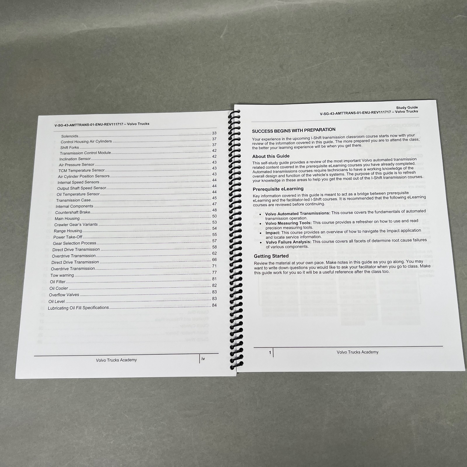 Volvo North American Institute Lot 4 Manual V00 Diagnostics I-Shift V20-D11/13