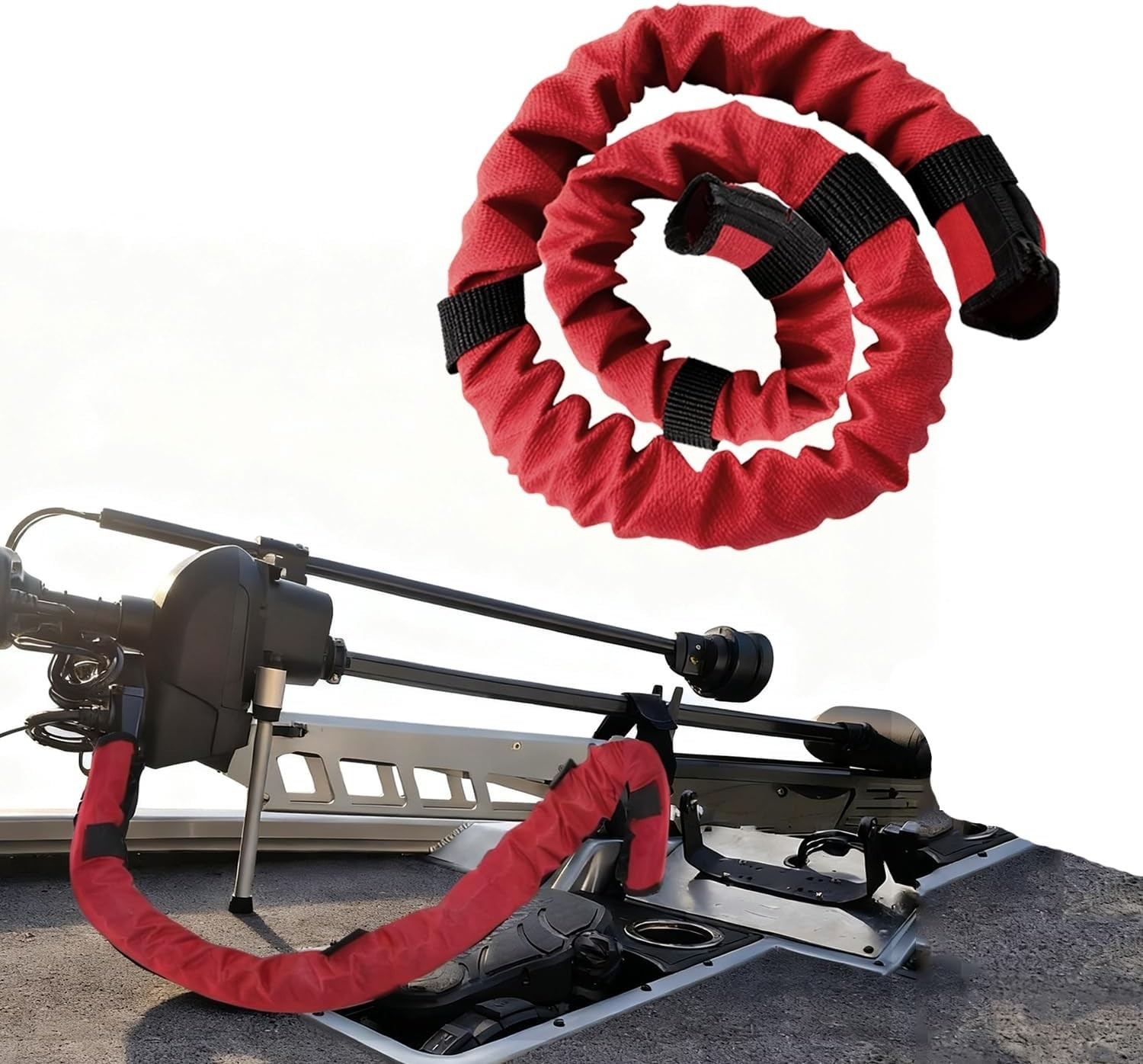 48Inch Trolling Motor Cable Sleeve – Weatherproof Red