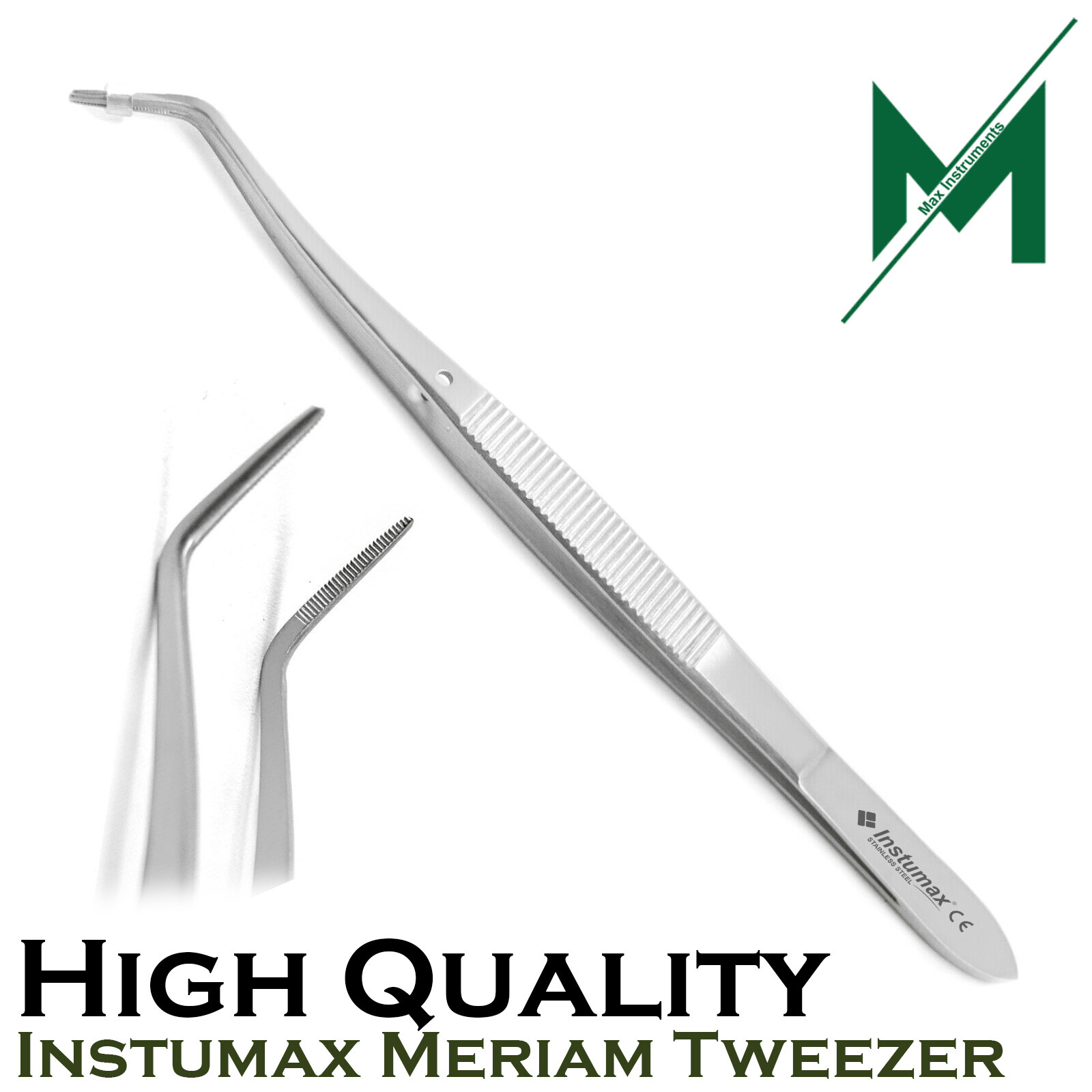 Orthodontic Lingual Bracket & Buccal Tube Holder Tweezers Ortho Dental Pinzas