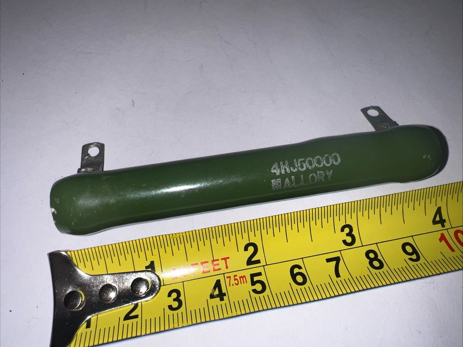 50,000 Ohm 40 Watt Ceramic Wirewound resistor 5% ￼ Tolerance By Mallory 4HJ50000