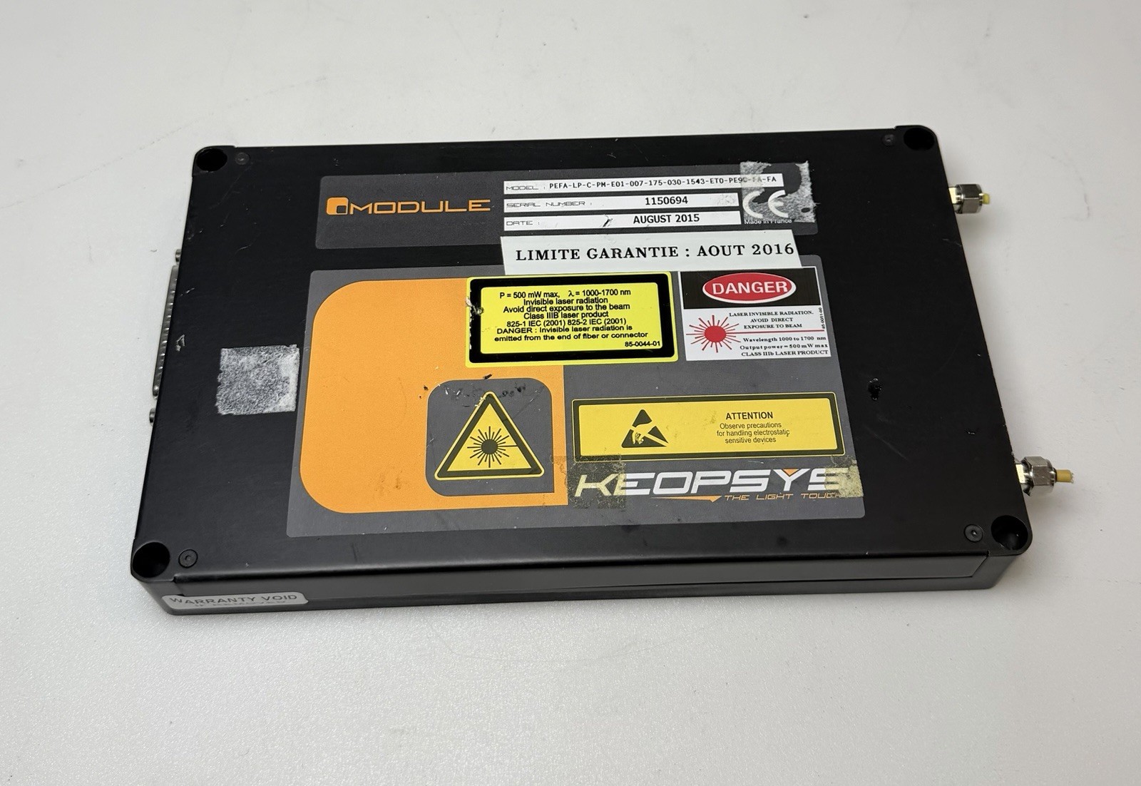 Keopsys Optical Module Fiber Laser Amplifier PFEA-LP-C-PM – Not Tested