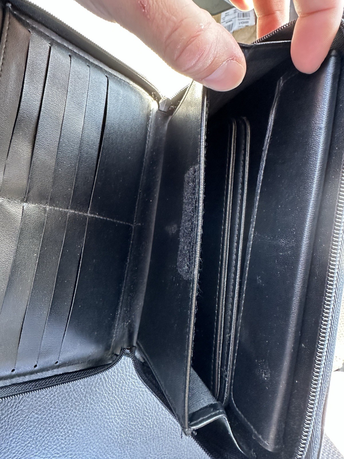 3-Ring Daily Use Black Portable Binder Organizer 8’L 7’W 1.5’H