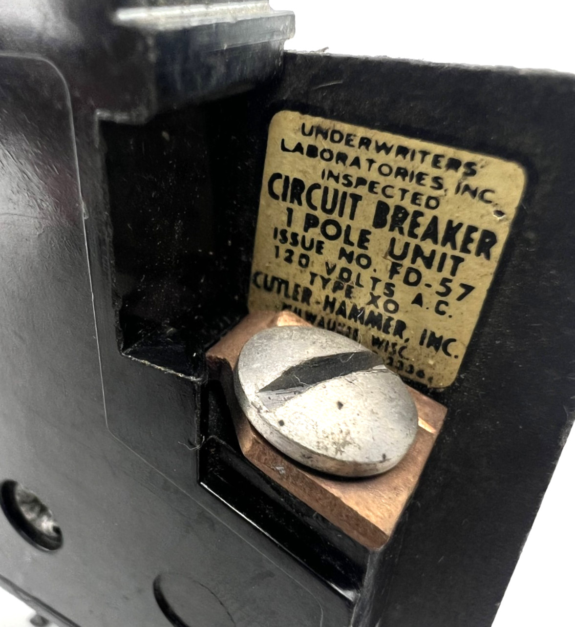 Square D 20 Amp 1 Pole Type XO Circuit Breaker 120 Volt Cutler Hammer Thin XO120