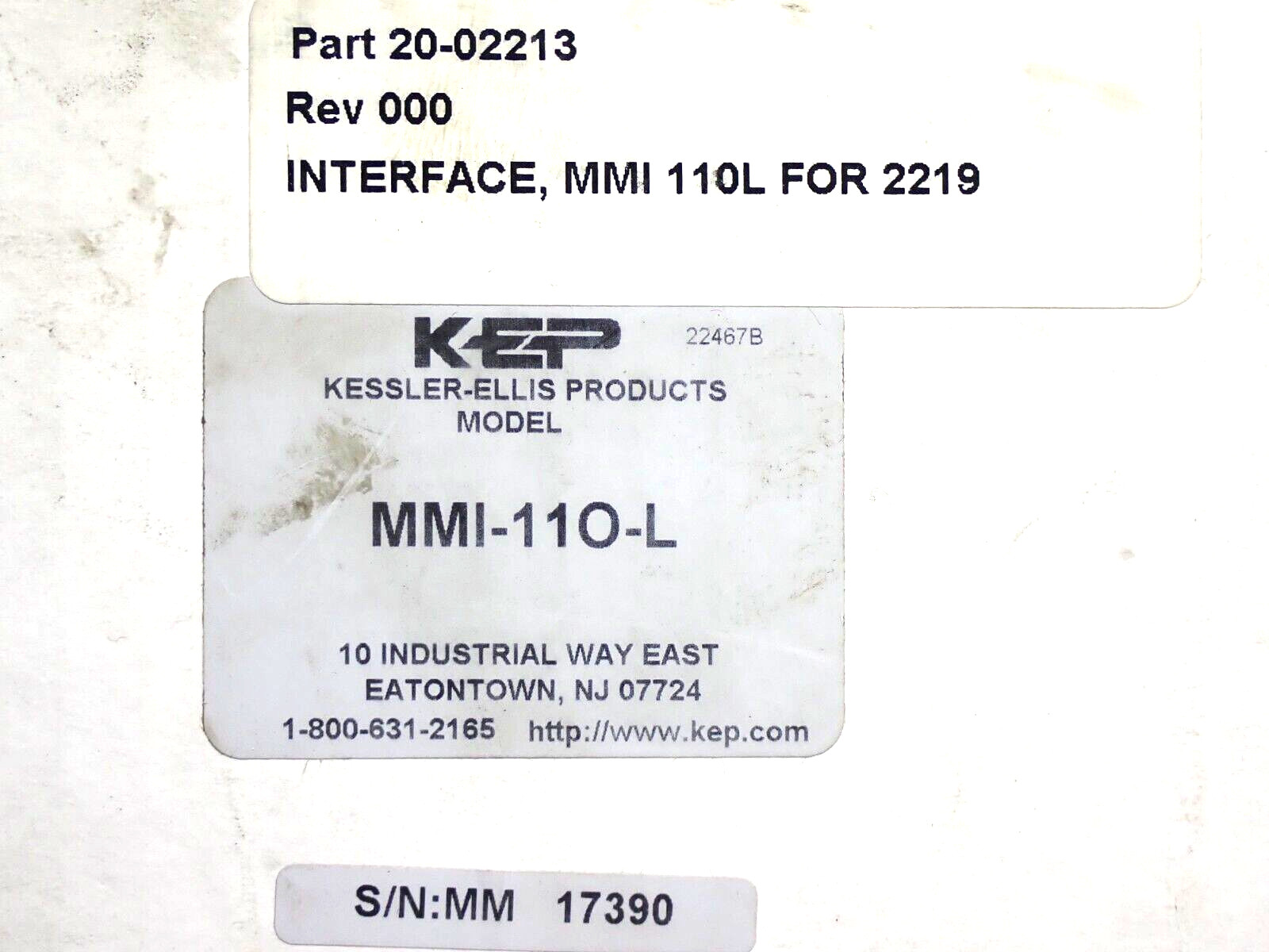 KEP MMI-110-L MMI110L MESSAGE CENTER DISPLAY CONTROLLER NEW