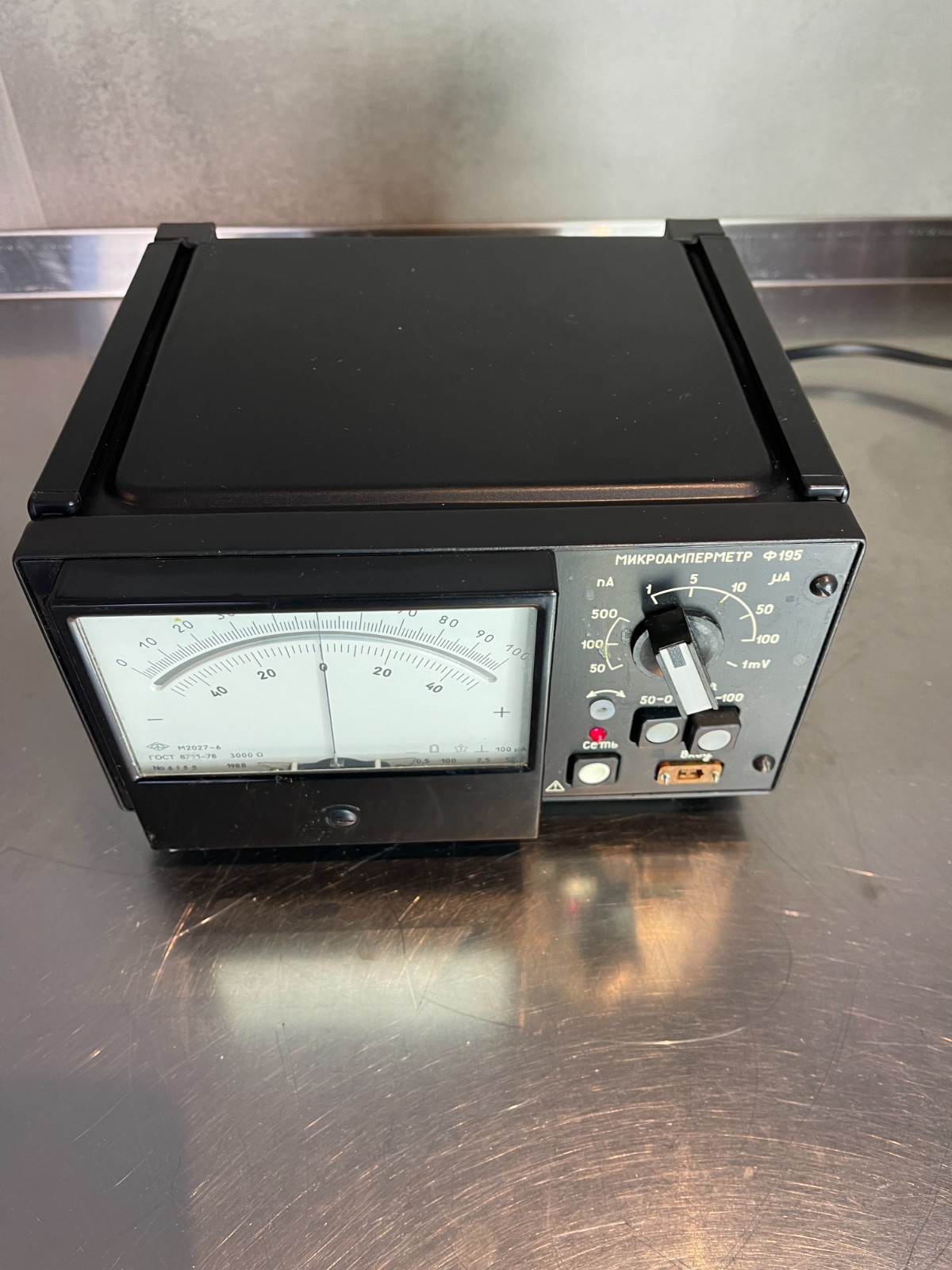 Laboratory Precision Microammeter Ammeter 0 50 100 500 nA 0 1 5 10 50 100 µA New