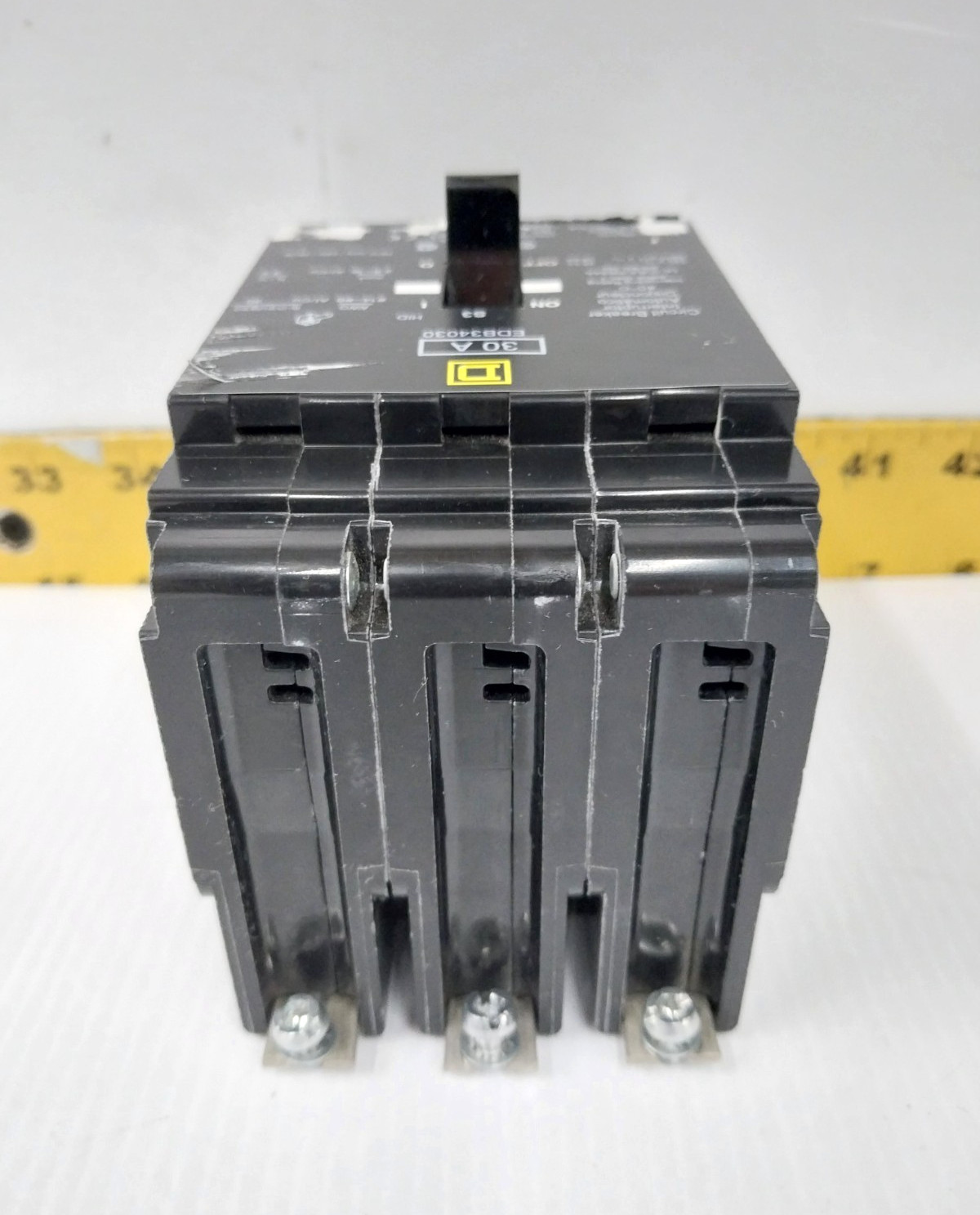 Square D 30 Amp Bolt-On Circuit Breaker 240 / 480Y/277 VAC 3 Pole EDB34030
