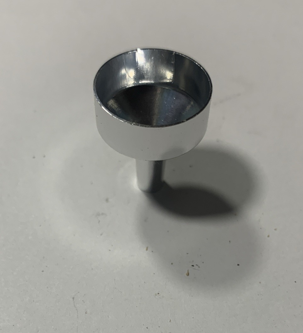 1 One Aluminum Perfume Funnel Spice Funnel Mini Silver Powder Tiny Metal Funnel