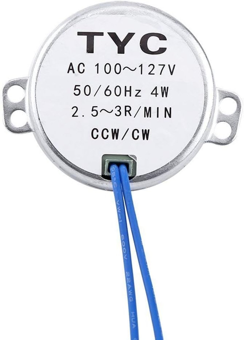 2PCS Synchronous Synchron Motor 50/60Hz AC 100~127V 4W 2.5-3RPM/MIN CCW/CW for H