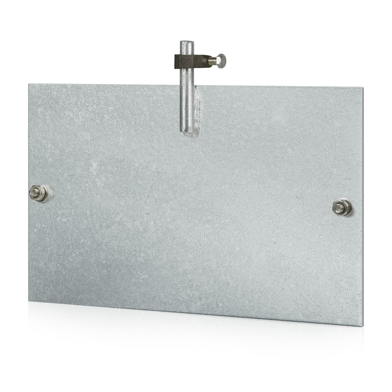 Steel Ground Plate,HDG Grounding Rod, with 5/8 Direct Burial Ground Clamp