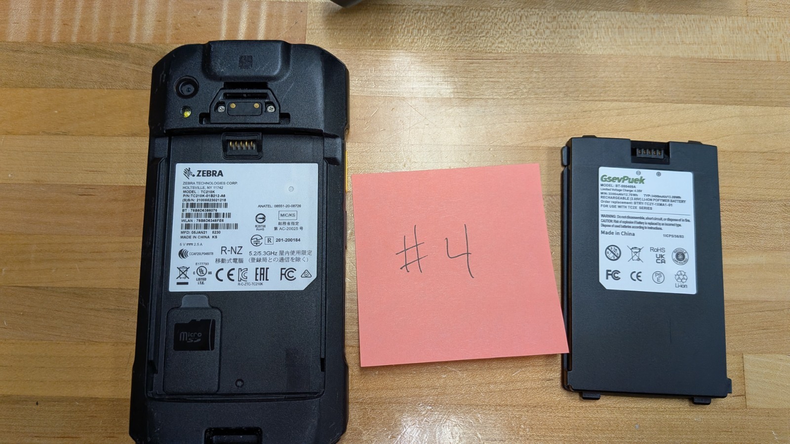 Zebra TC21 TC210K-01B212-A6 Computer 2D Barcode Scanner