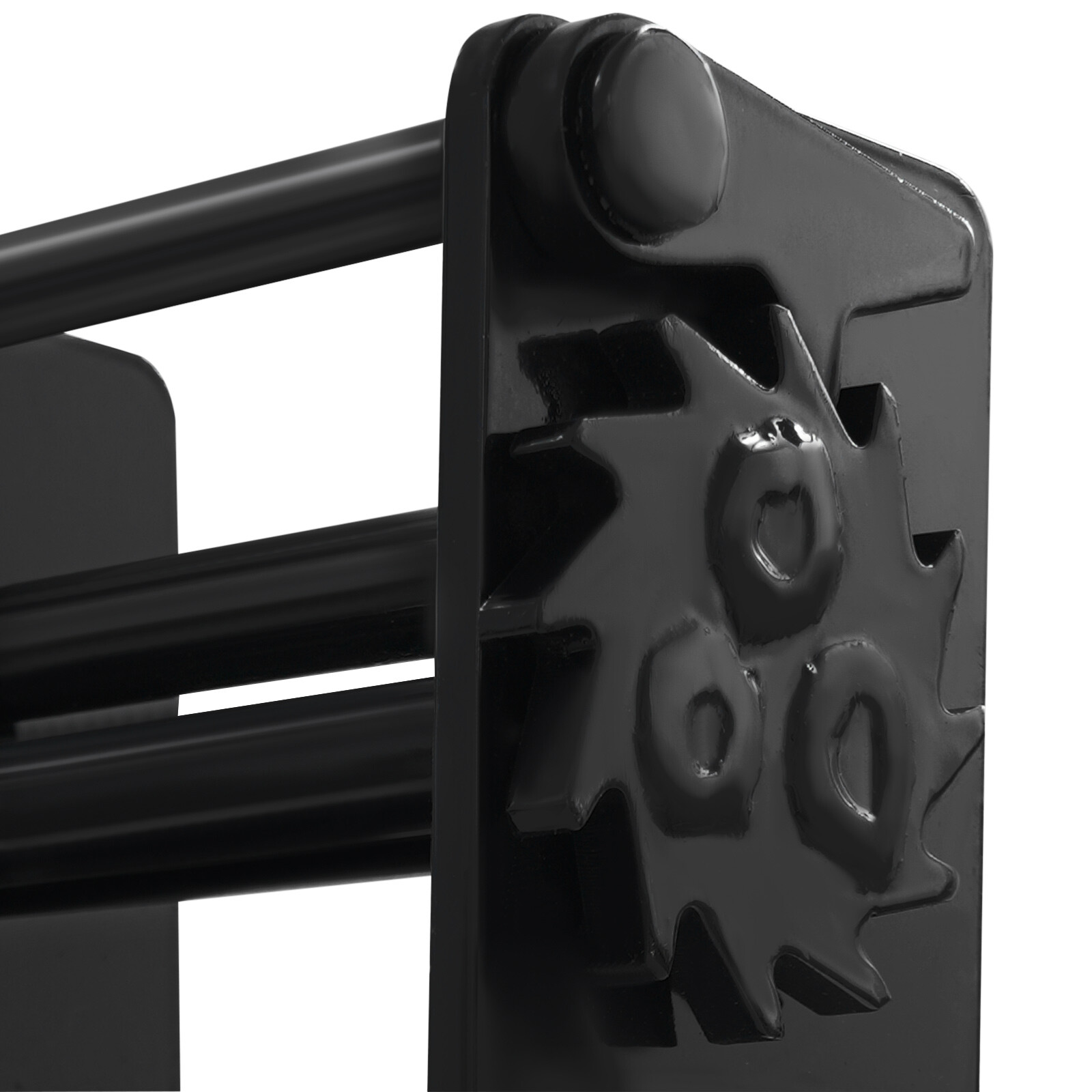 7.85*3.46*10.08in Black Carbon Steel 5400lbs Manual Trailer Stake Pocket Winch