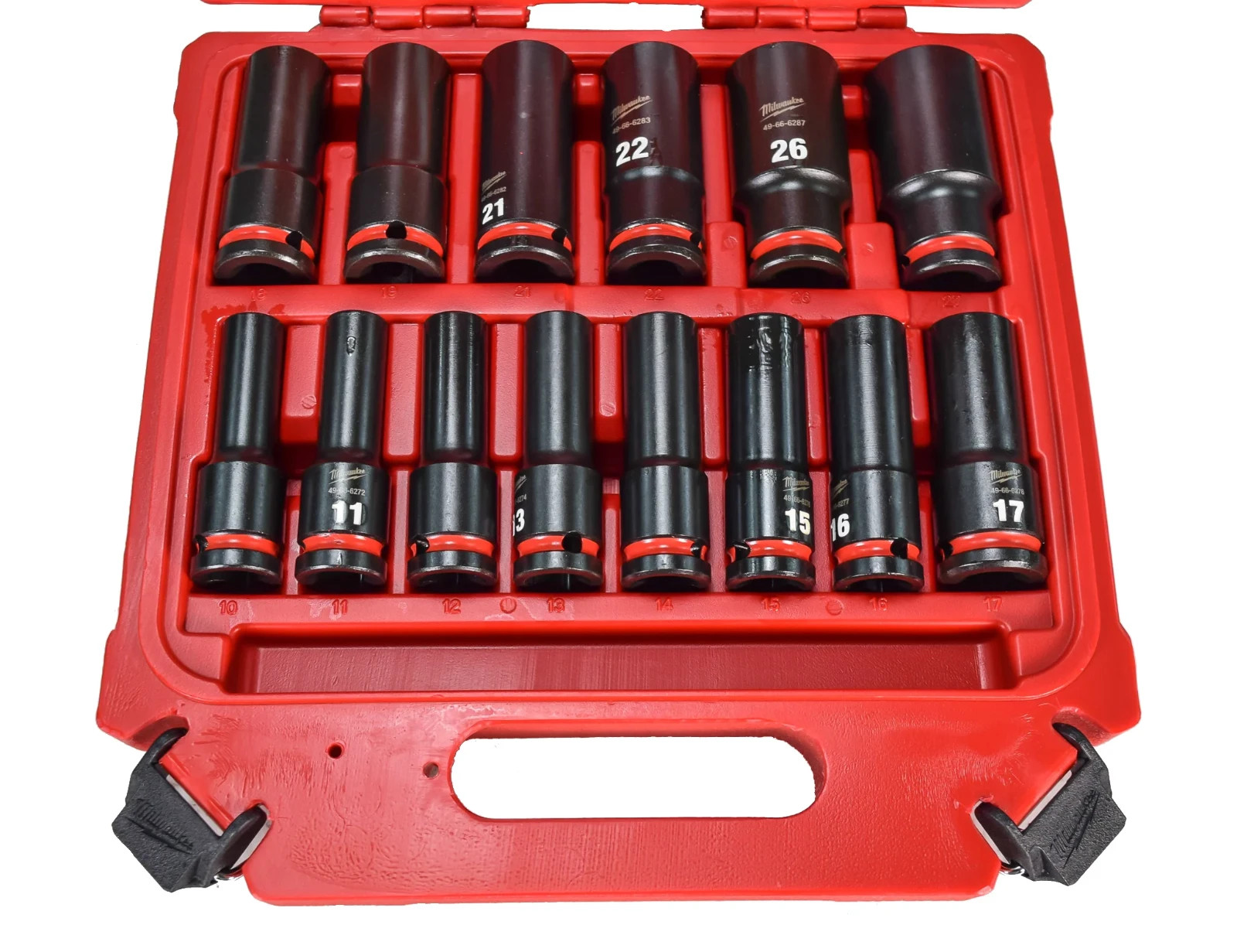 Milwaukee 49-66-7014 14PC SHOCKWAVE Impact Duty 1/2″ Drive Metric 6PT Socket Set