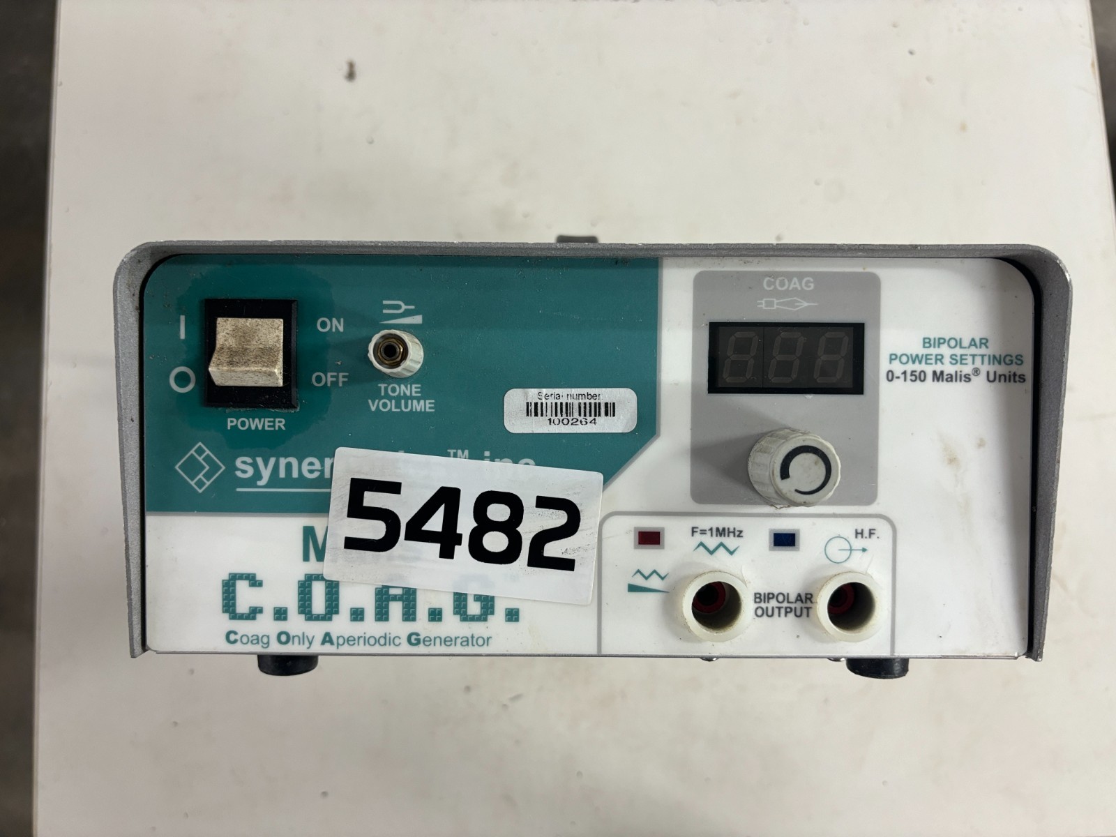 Synergetics Malis COAG Bipolar ESU Generator