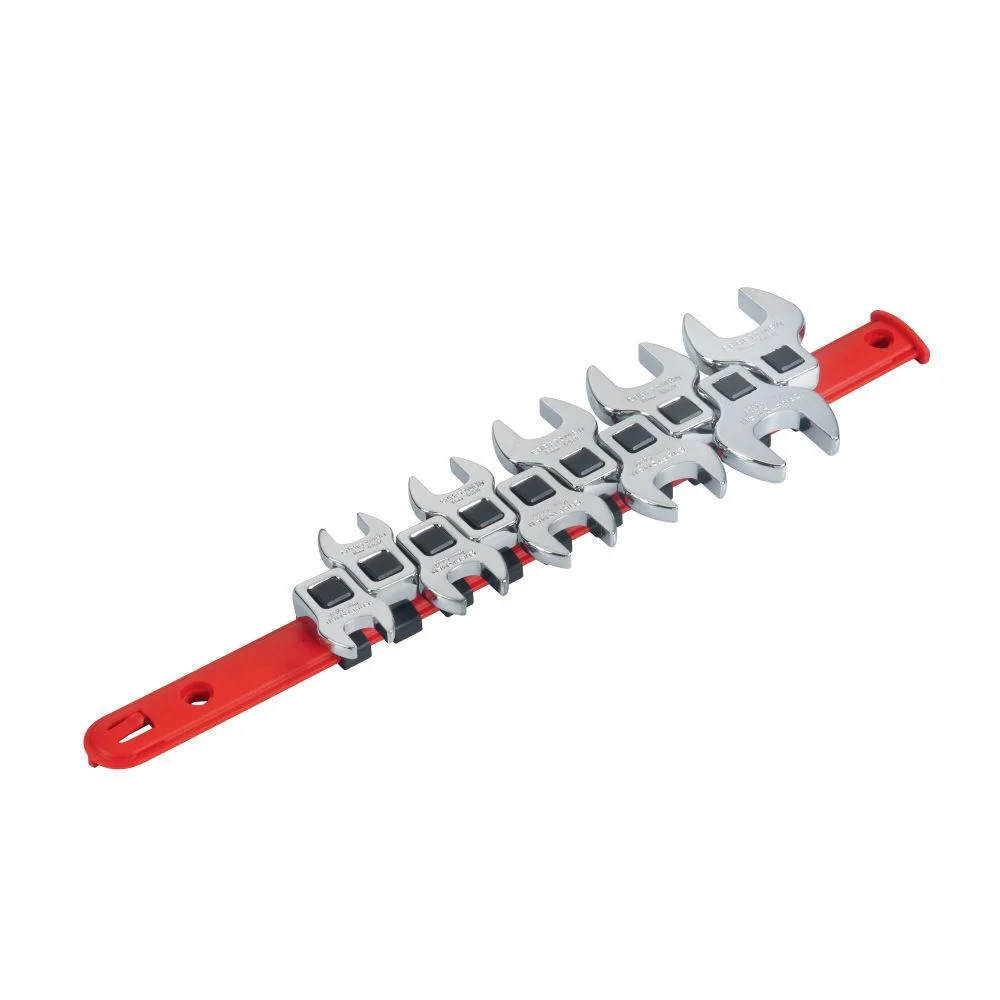 Craftsman 3/8 In 12-Point Metric Crowfoot Open-End Wrench Set, 10Pc